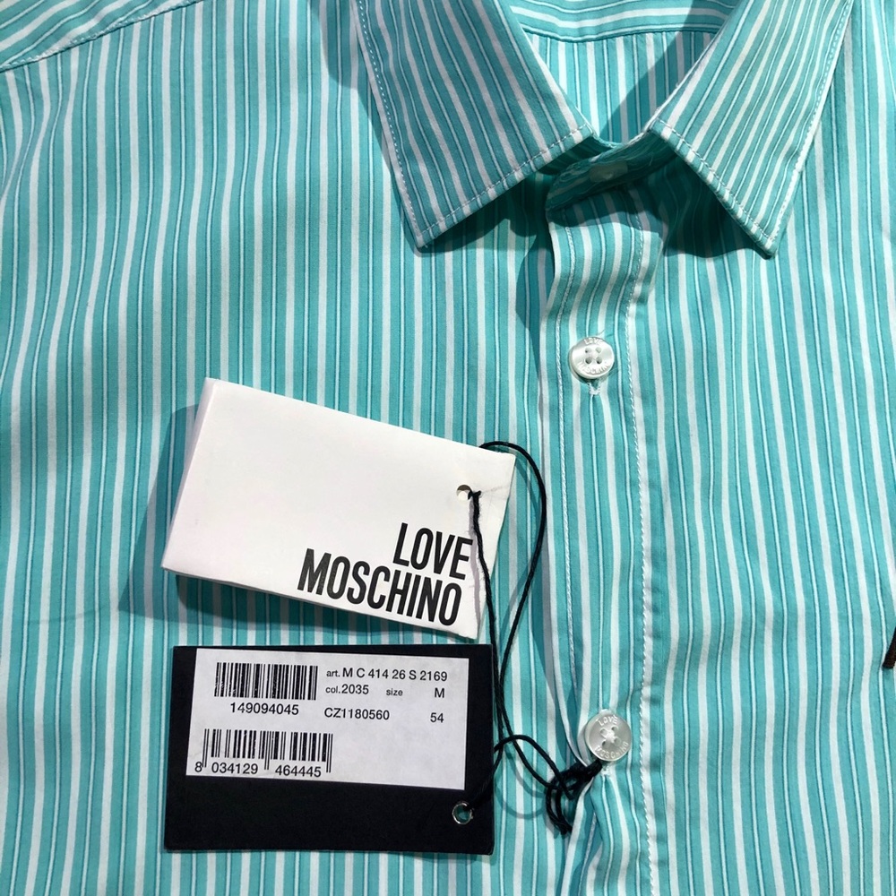MOSCHINO MEN’S SHORT SLEEVE SHIRT - Picture 4 of 6
